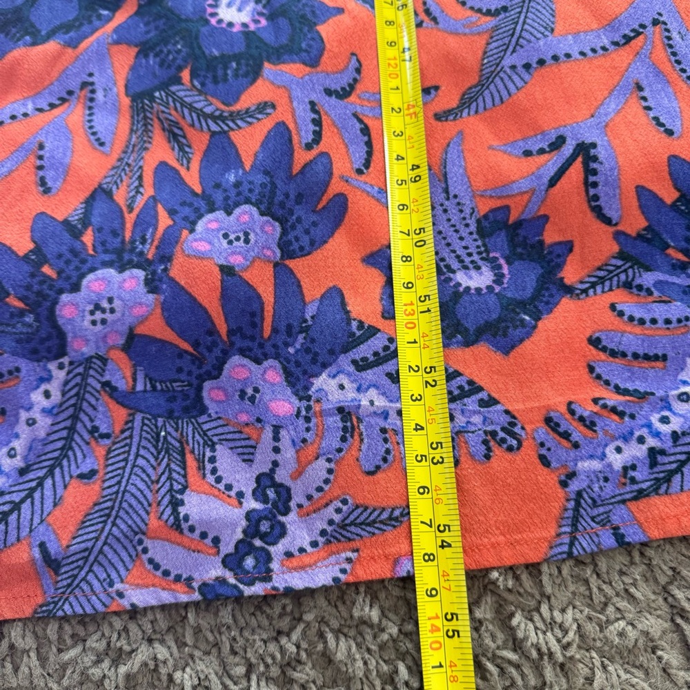 Anthropologie Maeve Macie Maxi Dress Floral Purple Orange Sleeveless 8 $168 - Picture 8 of 13